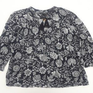 NWOT Lucky Brand Floral Blouse